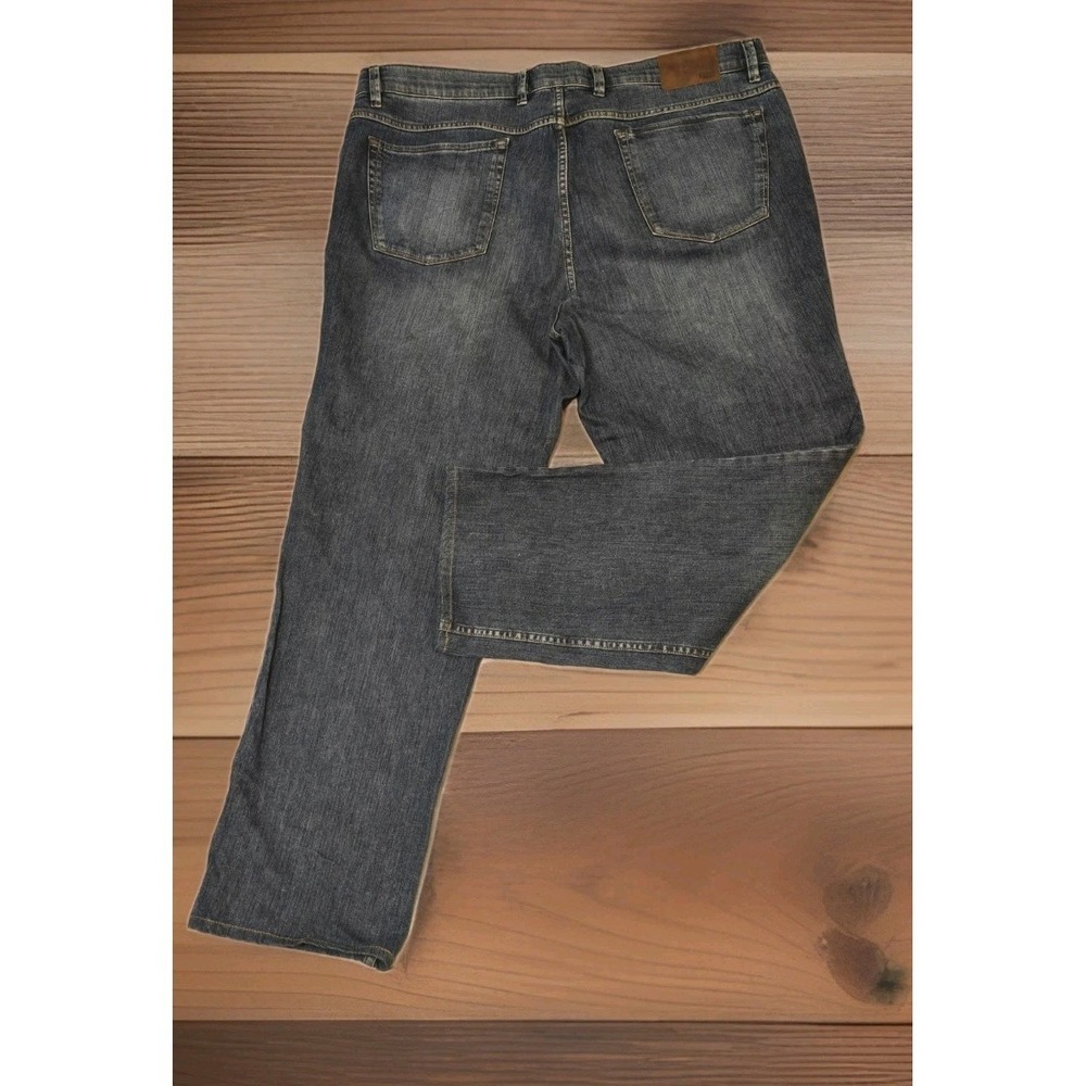 Hiltl Mens Size 44x34 German Dark Blue Dress Jeans Straight Leg Stretch Denim